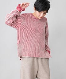 Munich | カーディガンステッチウールニット　クルーネックプルオーバー(ニット/セーター)