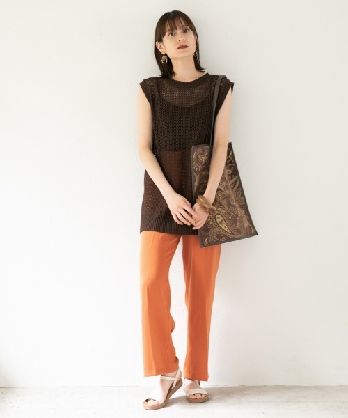 LOWRYS FARM（ローリーズファーム）の「カラーストレートパンツ  892045（その他パンツ・レディース・ホワイト/ライトブルー/ブラック/オレンジ/グリーン/ラベンダー/オレンジ系その他・MEDIUM/LARGE）」の11枚目の写真