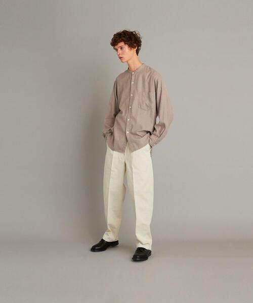 【美品】Steven Alan/BTR NEL バンドカラーシャツ-LOOSE Steven Alan（スティーブンアラン）の「＜Steven Alan＞ BTR NEL