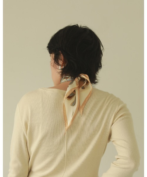 TODAYFUL（トゥデイフル）の「シルクタイスカーフ（バンダナ/スカーフ・レディース・キナリ/ブラック・FREE）」の12枚目の写真