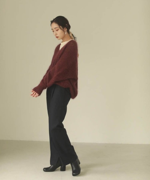 TODAYFUL（トゥデイフル）の「シルクタイスカーフ（バンダナ/スカーフ・レディース・キナリ/ブラック・FREE）」の4枚目の写真