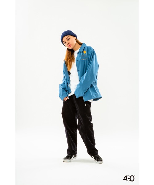 430(フォーサーティ)の「【430】YELLOW BIRD COACH JACKET(ナイロンジャケット)」|ブルー