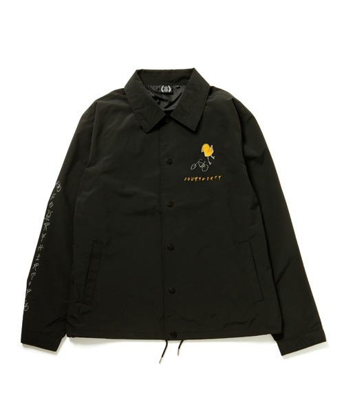 430(フォーサーティ)の「【430】YELLOW BIRD COACH JACKET(ナイロンジャケット)」|ブラック