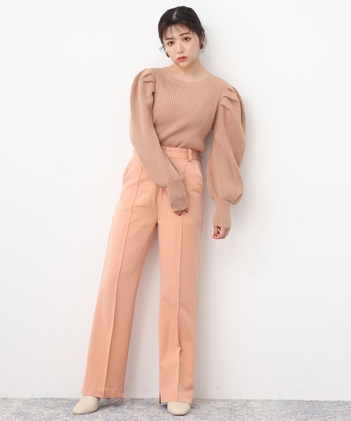 one after another NICE CLAUP（ワンアフターアナザーナイスクラップ）の「前後２Wayニットカーディガン（ニット/セーター・レディース・ベージュ/ブラウン/オレンジ/アイボリー・FREE）」の14枚目の写真