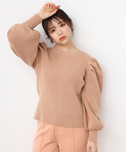 one after another NICE CLAUP（ワンアフターアナザーナイスクラップ）の「前後２Wayニットカーディガン（ニット/セーター・レディース・ベージュ/ブラウン/オレンジ/アイボリー・FREE）」の21枚目の写真