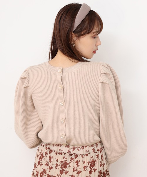 one after another NICE CLAUP（ワンアフターアナザーナイスクラップ）の「前後２Wayニットカーディガン（ニット/セーター・レディース・ベージュ/ブラウン/オレンジ/アイボリー・FREE）」の13枚目の写真