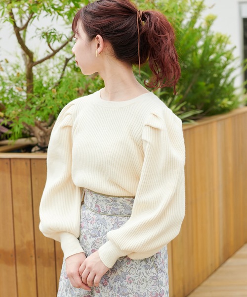 one after another NICE CLAUP（ワンアフターアナザーナイスクラップ）の「前後２Wayニットカーディガン（ニット/セーター・レディース・ベージュ/ブラウン/オレンジ/アイボリー・FREE）」の17枚目の写真