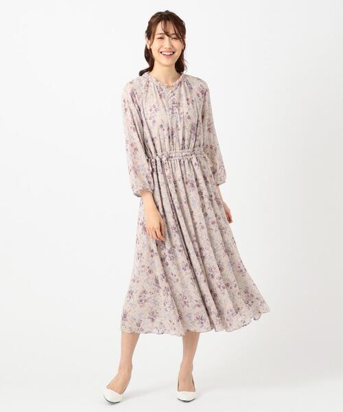 Feroux(フェルゥ)の「【洗える】シェードmixフラワー ワンピース(ワンピース・レディース・オレンジ系3/ベージュ系3・1/2)」の20枚目の写真