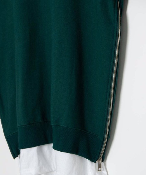 DING（ディング）の「DING/サイドジップフェイクレイヤードスウェット（スウェット・レディース・ブラック/グレー/グリーン・FREE）」の15枚目の写真