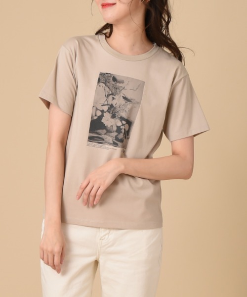 SOMETHING(サムシング)の「【SOMETHING】PHOTO PRINT T-SHIRT HS(Tシャツ/カットソー・レディース・ホワイト/ブルー/ベージュ・FREE)」の20枚目の写真