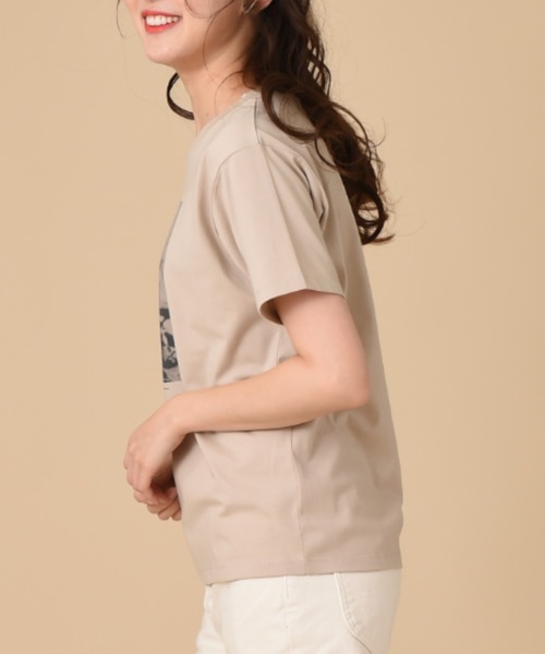 SOMETHING(サムシング)の「【SOMETHING】PHOTO PRINT T-SHIRT HS(Tシャツ/カットソー・レディース・ホワイト/ブルー/ベージュ・FREE)」の19枚目の写真