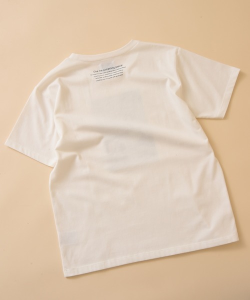 SOMETHING(サムシング)の「【SOMETHING】PHOTO PRINT T-SHIRT HS(Tシャツ/カットソー・レディース・ホワイト/ブルー/ベージュ・FREE)」の12枚目の写真