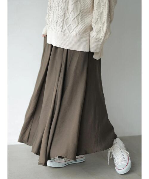 AMERICAN HOLIC(アメリカンホリック)の「マーメイドギャザーロングスカート(スカート・レディース・チャコールグレー/ベージュ/ブルー系その他/その他9/マルチ/ブラック・FREE)」の10枚目の写真