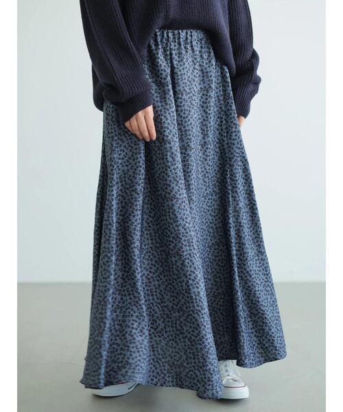 AMERICAN HOLIC(アメリカンホリック)の「マーメイドギャザーロングスカート(スカート・レディース・チャコールグレー/ベージュ/ブルー系その他/その他9/マルチ/ブラック・FREE)」の15枚目の写真