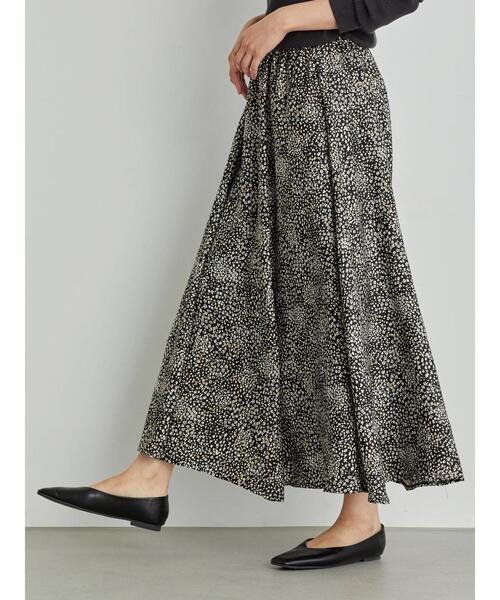 AMERICAN HOLIC(アメリカンホリック)の「マーメイドギャザーロングスカート(スカート・レディース・チャコールグレー/ベージュ/ブルー系その他/その他9/マルチ/ブラック・FREE)」の16枚目の写真