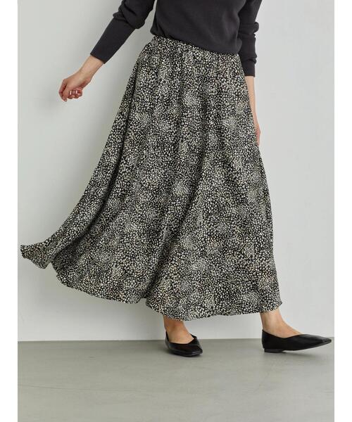 AMERICAN HOLIC(アメリカンホリック)の「マーメイドギャザーロングスカート(スカート・レディース・チャコールグレー/ベージュ/ブルー系その他/その他9/マルチ/ブラック・FREE)」の17枚目の写真