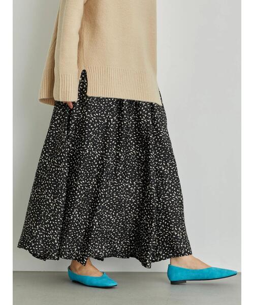 AMERICAN HOLIC(アメリカンホリック)の「マーメイドギャザーロングスカート(スカート・レディース・チャコールグレー/ベージュ/ブルー系その他/その他9/マルチ/ブラック・FREE)」の21枚目の写真