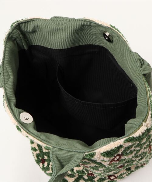 チャイハネ（チャイハネ）の「【チャイハネ】ヨーロピアン相良刺繍ミニトートバッグ（トートバッグ・レディース・ブラック/グリーン/マスタード/ネイビー/レッド/パープル/ターコイズブルー・FREE）」の8枚目の写真