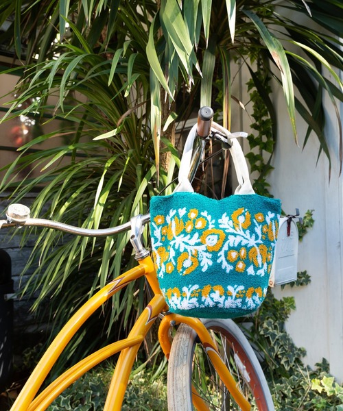 チャイハネ（チャイハネ）の「【チャイハネ】ヨーロピアン相良刺繍ミニトートバッグ（トートバッグ・レディース・ブラック/グリーン/マスタード/ネイビー/レッド/パープル/ターコイズブルー・FREE）」の16枚目の写真