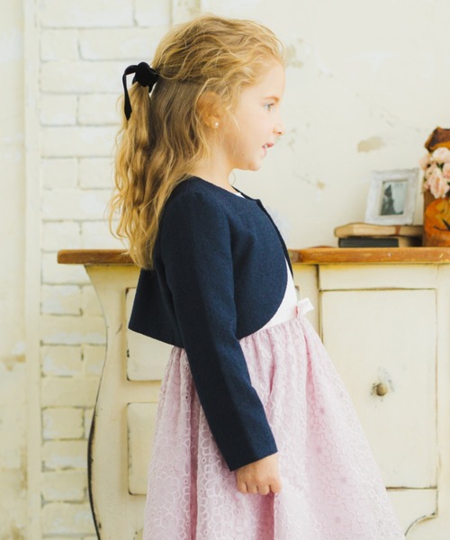 BRANSHES（ブランシェス）の「【キメ服】ブークレージャケット（スーツジャケット・キッズ・オフホワイト/ネイビー・110cm/120cm/130cm/100cm）」の4枚目の写真