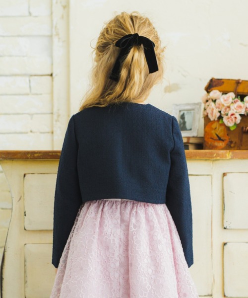 BRANSHES（ブランシェス）の「【キメ服】ブークレージャケット（スーツジャケット・キッズ・オフホワイト/ネイビー・110cm/120cm/130cm/100cm）」の5枚目の写真
