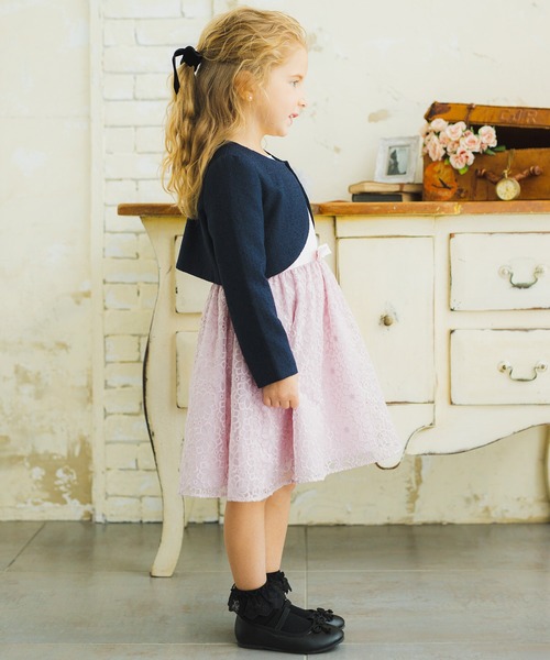 BRANSHES（ブランシェス）の「【キメ服】ブークレージャケット（スーツジャケット・キッズ・オフホワイト/ネイビー・110cm/120cm/130cm/100cm）」の7枚目の写真