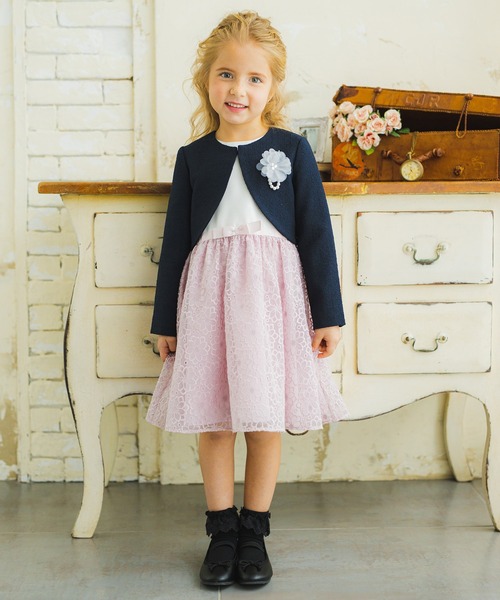 BRANSHES（ブランシェス）の「【キメ服】ブークレージャケット（スーツジャケット・キッズ・オフホワイト/ネイビー・110cm/120cm/130cm/100cm）」の6枚目の写真