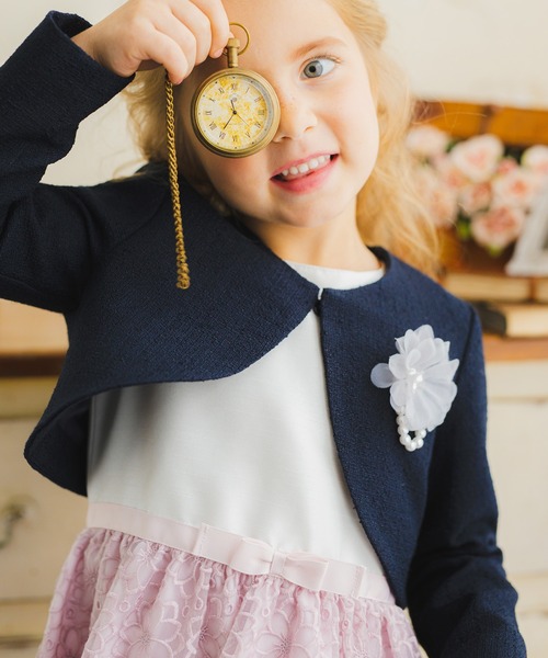 BRANSHES（ブランシェス）の「【キメ服】ブークレージャケット（スーツジャケット・キッズ・オフホワイト/ネイビー・110cm/120cm/130cm/100cm）」の16枚目の写真