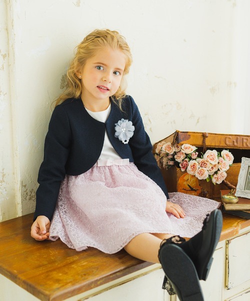 BRANSHES（ブランシェス）の「【キメ服】ブークレージャケット（スーツジャケット・キッズ・オフホワイト/ネイビー・110cm/120cm/130cm/100cm）」の10枚目の写真