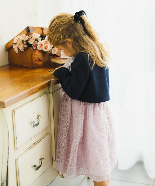 BRANSHES（ブランシェス）の「【キメ服】ブークレージャケット（スーツジャケット・キッズ・オフホワイト/ネイビー・110cm/120cm/130cm/100cm）」の12枚目の写真