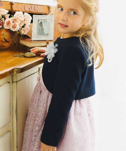 BRANSHES（ブランシェス）の「【キメ服】ブークレージャケット（スーツジャケット・キッズ・オフホワイト/ネイビー・110cm/120cm/130cm/100cm）」の14枚目の写真