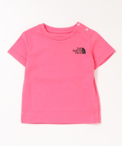 THE NORTH FACE（ザノースフェイス）の「THE NORTH FACE/ザ・ノース・フェイス/B S SQUARE LOGO T/ベビー　ショートスリーブスクエアロゴティー/NTB32142（Tシャツ/カットソー・メンズ・ホワイト/ブラック/ブラウン/ピンク・80ｃｍ/90cm）」の4枚目の写真