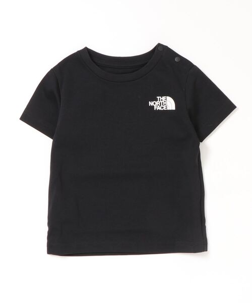 THE NORTH FACE（ザノースフェイス）の「THE NORTH FACE/ザ・ノース・フェイス/B S SQUARE LOGO T/ベビー　ショートスリーブスクエアロゴティー/NTB32142（Tシャツ/カットソー・メンズ・ホワイト/ブラック/ブラウン/ピンク・80ｃｍ/90cm）」の2枚目の写真