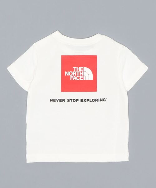 THE NORTH FACE（ザノースフェイス）の「THE NORTH FACE/ザ・ノース・フェイス/B S SQUARE LOGO T/ベビー　ショートスリーブスクエアロゴティー/NTB32142（Tシャツ/カットソー・メンズ・ホワイト/ブラック/ブラウン/ピンク・80ｃｍ/90cm）」の5枚目の写真
