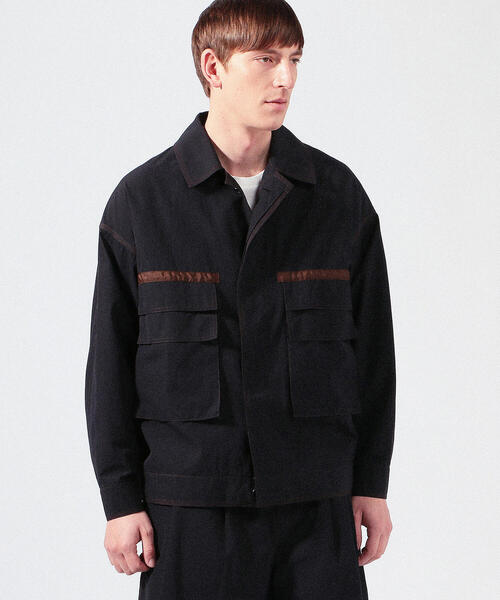 TOMORROWLAND （トゥモローランド）の「コットン カバーオールジャケット（ブルゾン・メンズ・ブラック/ブルー系その他4・S/M/XS）」の6枚目の写真