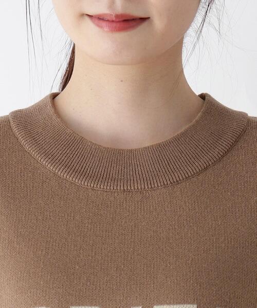 pink adobe（ピンクアドベ）の「◆【M-L】ロゴニット（ニット/セーター・レディース・ライトブルー/ブラック/アイボリー/キャメル・40/38）」の12枚目の写真