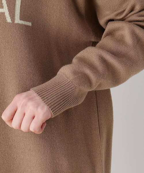 pink adobe（ピンクアドベ）の「◆【M-L】ロゴニット（ニット/セーター・レディース・ライトブルー/ブラック/アイボリー/キャメル・40/38）」の10枚目の写真