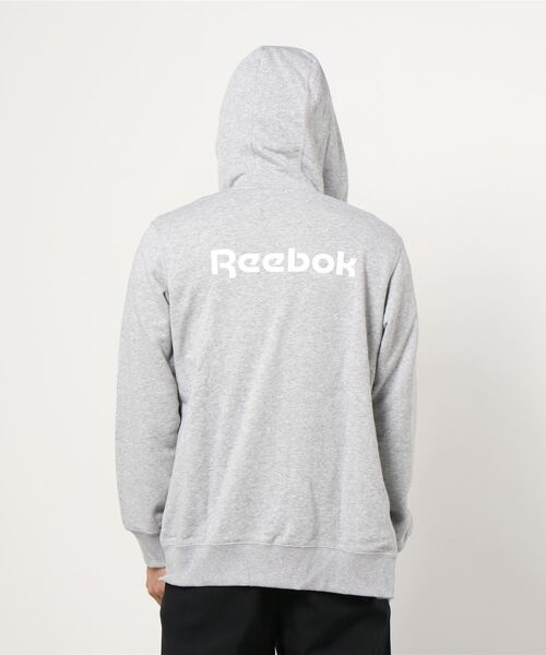 Reebok(リーボック)の「クラシック ジップアップ フーディー ジャケット / CLASSICS ZIP-UP HOODED JACKET(パーカー・メンズ・ネイビー/ヘザーグレー・SMALL/MEDIUM/LARGE/X-LARGE/XX-LARGE/XXX-LARGE)」の5枚目の写真