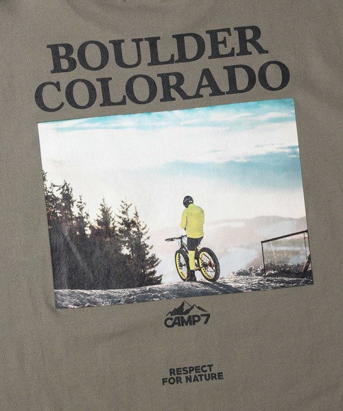 CAMP7（キャンプセブン）の「【CAMP7】バックフォトＴシャツ（Tシャツ/カットソー・メンズ・ブラック/ホワイト/ケリー/ケリーグリーン・M/XL/L）」の13枚目の写真