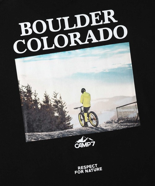 CAMP7（キャンプセブン）の「【CAMP7】バックフォトＴシャツ（Tシャツ/カットソー・メンズ・ブラック/ホワイト/ケリー/ケリーグリーン・M/XL/L）」の12枚目の写真