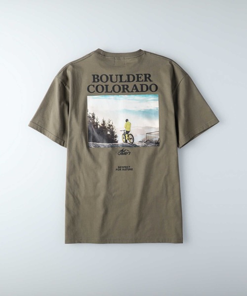 CAMP7（キャンプセブン）の「【CAMP7】バックフォトＴシャツ（Tシャツ/カットソー・メンズ・ブラック/ホワイト/ケリー/ケリーグリーン・M/XL/L）」の19枚目の写真
