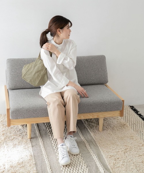 URBAN RESEARCH（アーバンリサーチ）の「コットンコードボイルシャツ（シャツ/ブラウス・レディース・ホワイト/ブラック・FREE）」の17枚目の写真