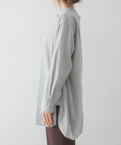 URBAN RESEARCH（アーバンリサーチ）の「コットンコードボイルシャツ（シャツ/ブラウス・レディース・ホワイト/ブラック・FREE）」の14枚目の写真