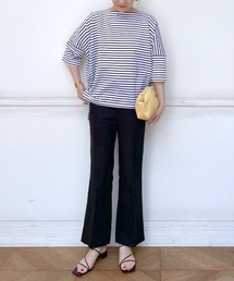 LOUNGEDRESS | ボーダースクエアカットソー(Tシャツ/カットソー)