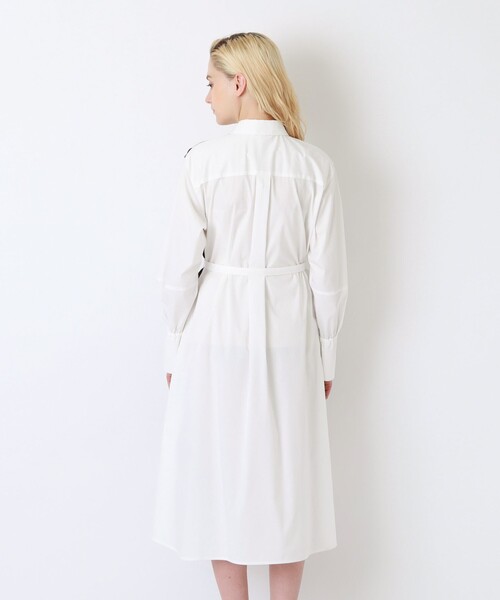 LOVELESS(ラブレス)の「カラーブロック オーバー シャツドレス(シャツワンピース・レディース・オフホワイト・36/34)」の15枚目の写真