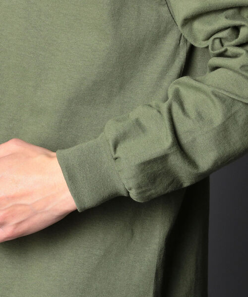 KELTY（ケルティ）の「【KELTY/ケルティ】GLOSTER別注 バックプリント ビッグシルエットロンT UNISEX（Tシャツ/カットソー・メンズ・ホワイト/チャコールグレー/ベージュ/オリーブ・M/L）」の9枚目の写真