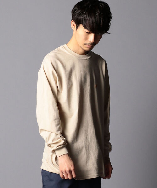 KELTY（ケルティ）の「【KELTY/ケルティ】GLOSTER別注 バックプリント ビッグシルエットロンT UNISEX（Tシャツ/カットソー・メンズ・ホワイト/チャコールグレー/ベージュ/オリーブ・M/L）」の10枚目の写真