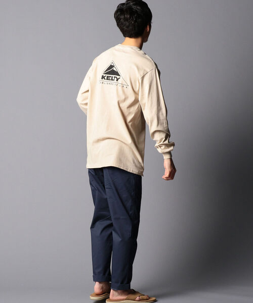 KELTY（ケルティ）の「【KELTY/ケルティ】GLOSTER別注 バックプリント ビッグシルエットロンT UNISEX（Tシャツ/カットソー・メンズ・ホワイト/チャコールグレー/ベージュ/オリーブ・M/L）」の12枚目の写真