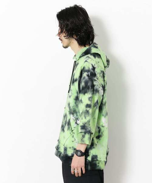 CAL O LINE（キャルオーライン）の「CAL O LINE　TIE DYE CUT-OFF SWEAT PARKA（パーカー・メンズ・グリーン系その他・MEDIUM/LARGE）」の7枚目の写真