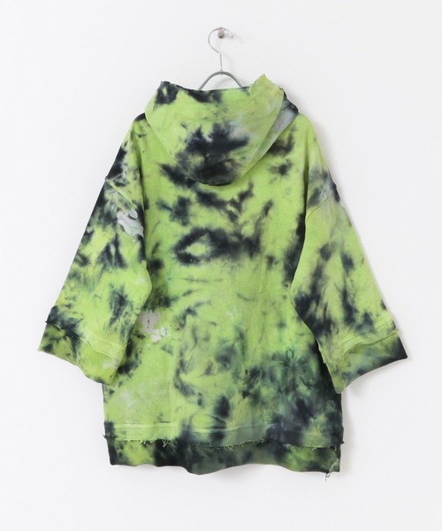 CAL O LINE（キャルオーライン）の「CAL O LINE　TIE DYE CUT-OFF SWEAT PARKA（パーカー・メンズ・グリーン系その他・MEDIUM/LARGE）」の9枚目の写真